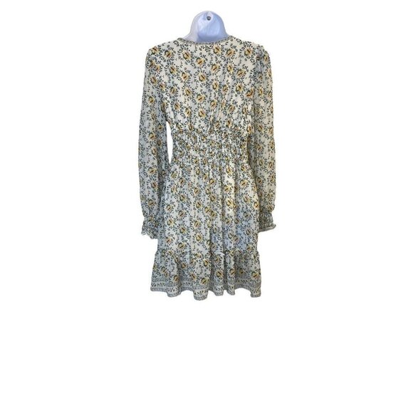 Max Studio Womens Floral V-Neck Smocked Mini Dress Size XL New - Picture 6 of 10